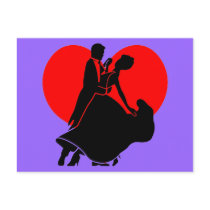 Heart dancers post card