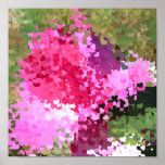 Heart Decoupage Rose Poster