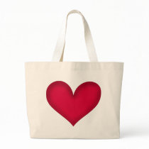 heart design canvas bag