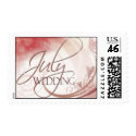 Heart design July Wedding Postage postage by aslentz Heart design July Wedding Postage postage