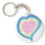 Heart design key chaine