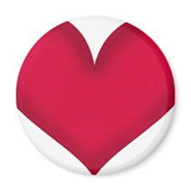 heart design refrigerator magnet