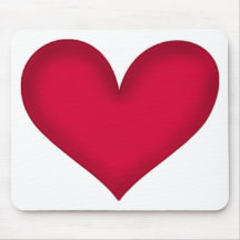 heart design mouse mat