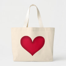 heart design tote bag