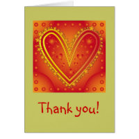 Heart design with stars card