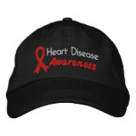 Heart Disease Awareness embroidered hats