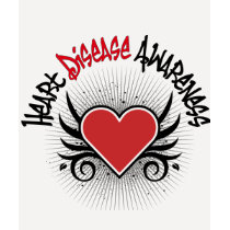 Heart Disease Awareness Grunge t-shirts