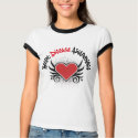 Heart Disease Awareness Grunge shirt
