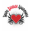 Heart Disease Awareness Grunge t-shirts
