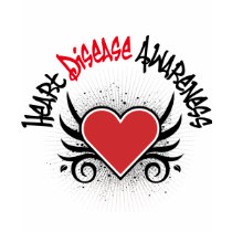 Heart Disease Awareness Grunge t-shirts