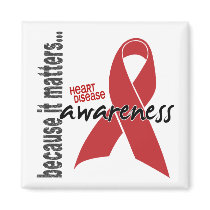 Heart Disease Awareness magnets by awarenessgifts Heart Disease Awareness magnets