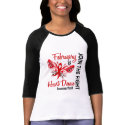 Heart Disease Awareness Month Butterfly 3.1 t-shirts