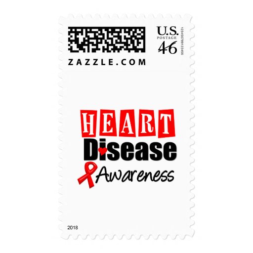 Heart Disease Awareness Postage Stamp