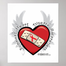 Heart Disease Band Aid Posters
