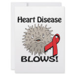 Heart Disease Blows Awareness Design Custom Invite