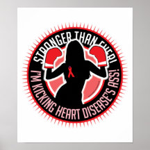 Heart Disease Boxing Girl Print