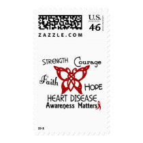 Heart Disease Celtic Butterfly 3 Postage