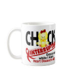 Heart Disease Chick Interrupted 2 mugs