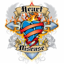 Heart Disease Cross & Heart photo sculptures