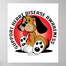 Heart Disease Dog Posters