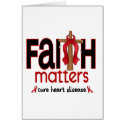 Heart Disease Faith Matters Cross 1 cards