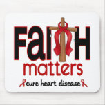 Heart Disease Faith Matters Cross 1 Mouse Pad