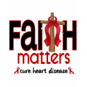 Heart Disease Faith Matters Cross 1 t-shirts