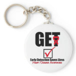 Heart Disease Get Checked Key Chain