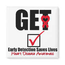 Heart Disease Get Checked magnets