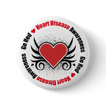 Heart Disease GO RED buttons by shopforawareness Heart Disease GO RED buttons