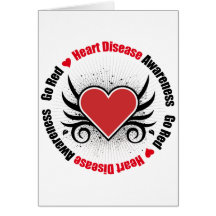 Heart Disease GO RED Cards