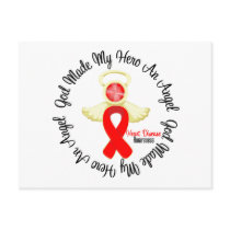 Heart Disease God Made My Hero An Angel Post Cards