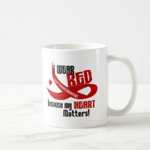 Heart Disease I Wear Red For ME 33 Coffee Mugs