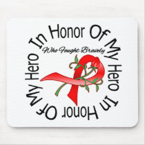 Heart Disease In Honor Of My Hero Mouse Pad