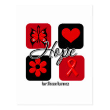 Heart Disease Love Inspire Awareness Postcards