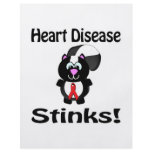 Heart Disease Stinks Skunk Awareness Design flyers
