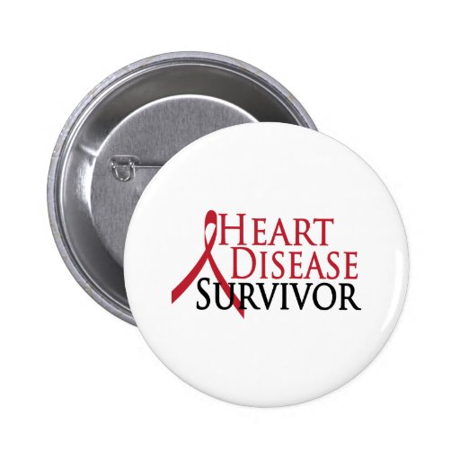Heart Disease Survivor Buttons