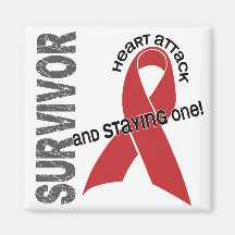 Heart Disease Survivor Fridge Magnet