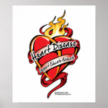 Heart Disease Tattoo Heart Print