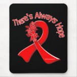 Heart Disease There's Always Hope Floral mousepads