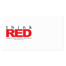 Heart Disease THINK Red business cards by fightcancertees Heart Disease THINK Red business cards