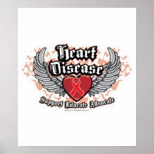 Heart Disease Wings Posters