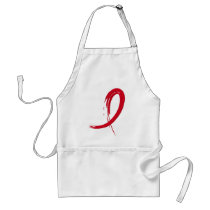 Heart Disease's Red Ribbon A4 Aprons