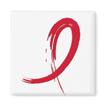 Heart Disease's Red Ribbon A4 Magnet