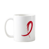 Heart Disease's Red Ribbon A4 Mugs
