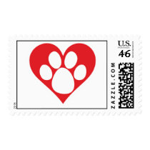 Heart Dog Paw Stamp
