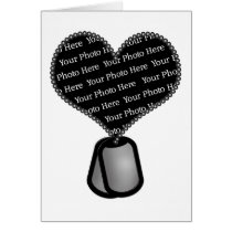 Heart Dog Tag Photo - DIY Custom cards
