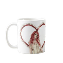 Heart Doll Mug mugs