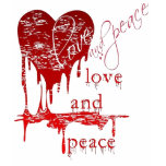 heart drip blood t-shirt
