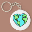 Heart Earth Key Chains